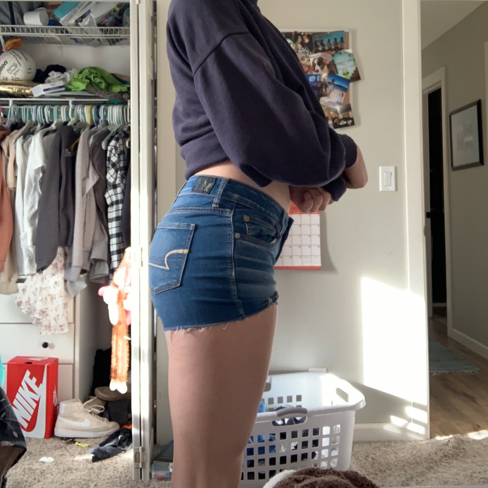 american eagle jean shorts